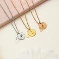 thumbnail image 6 of Personalized Initial Necklace with Birth Flower - Handmade Rose Gold Necklace For Women Birth Month - Trending Mother's Day Gift for Mom, Custom Floral Jewelry - February Birthday Gifts for Women, 6 of 9