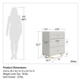 thumbnail image 4 of Commode à 3 tiroirs Blair de Cosmoliving, blanche, 4 of 8