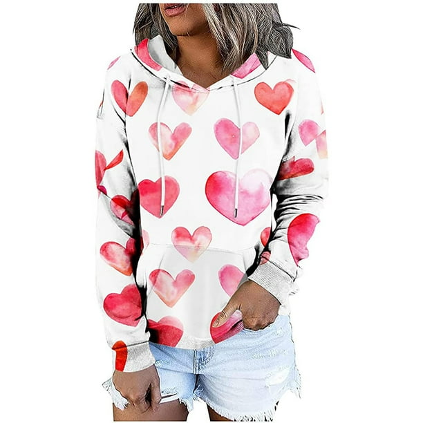 Sudaderas con capucha y cuello vuelto para mujer, sudaderas con estampado de manga larga, suéteres, Tops con cordón Fridja czfsfas5652