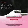 thumbnail image 3 of Moresoo Extensions de Cheveux à Bande Noire Extensions de Cheveux Humains Bande Noire en Cheveux Raides 16 Pouces 50g/20 Pcs, 3 of 9
