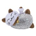 thumbnail image 4 of Decoración INTERIOR De Diamantes De Imitación De Gato De La Suerte Para Coche, Estatuilla De Adorno Para Tablero De Consola Central UNIVERSAL, Gato, 4 of 7