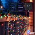 thumbnail image 4 of 户外太阳能LED串灯 - 1个100LED39英尺IP65防水太阳能闪烁仙女灯，适用于花园、露台、圣诞装饰、情人节、节日办公室、卧室、酒店、派对、, 4 of 6