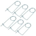 thumbnail image 1 of Uxcell 6-Pack Pin de Seguridad en Forma de Broche, Pines de Acero de Resorte M4x63mm, Sujetadores de Broche de Bloqueo Rápido, Clips Retenedores Pesados, 1 of 7