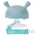 thumbnail image 1 of Juguetes de silicona para la dentición de bebés Mombella de 3 a 12 meses o más, color verde hierro, 1 of 6