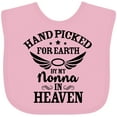 thumbnail image 3 of Inktastic Handpicked for Earth by My Nonna in Heaven with Angel Wings Boys or Girls Baby Bib, 3 of 4