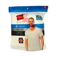 thumbnail image 2 of Hanes Men's 6-Pack Best Tagless Ring Spun Cotton V Neck Short Sleeve T-Shirts (White, L (42-44)), 2 of 2