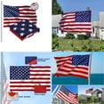 thumbnail image 5 of US 1-2 Pack American Flag 3x5 Ft Double Sided 3-Ply Fade Resistant UV Protected, 5 of 5