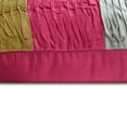 thumbnail image 2 of Throw Pillow Cover, Decorative Pillow Covers 18x18 inch (45x45 cm) Pink, Silk Throw Pillow Covers, Handmade Pillow Covers, Patchwork Pillow Cover, Modern Accent Pillow - Pink Cheer, 2 of 4