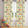 thumbnail image 5 of Pioneer Flower Floral Print Pattern Insulated Teens Curtains Set Of 2, Bedroom Essentials, Toddler Room Decor 42"x84", 5 of 5