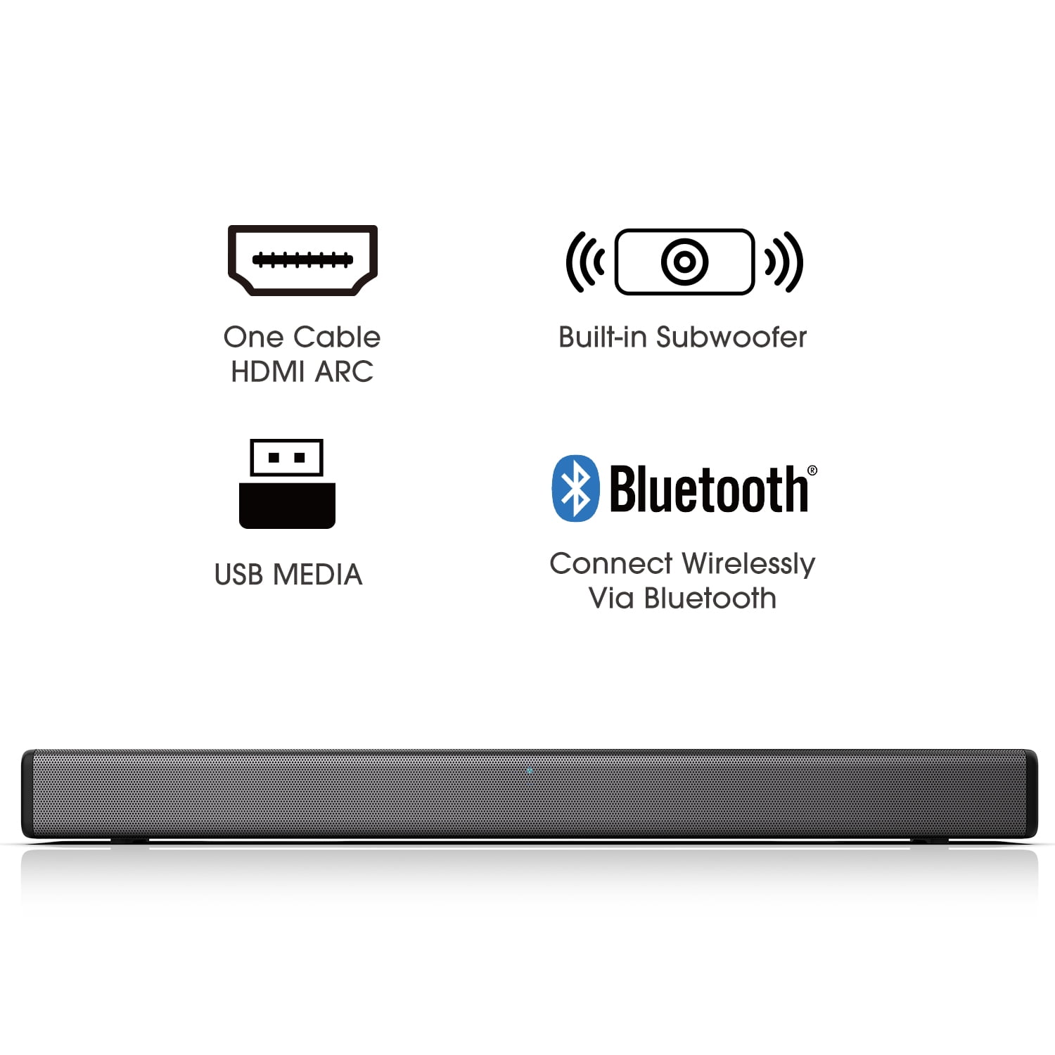 Hisense HS214 2.1 Sound Bar - Compact Home Theater System Hisense HS214 2.1 Sound Bar - Compact Home Theater System