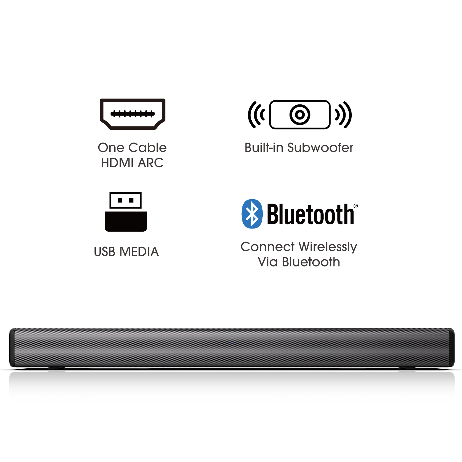Hisense HS214 2.1 Channel Sound Bar with Built-in Subwoofer - image 3 of 15