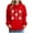 Z-Red, variant on SnZhen Christmas Women's Hoodies Fashion Printed Pocket Long Sleeved Hooded Comfortable Sweatshirt Tops Z-Black L