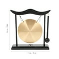thumbnail image 6 of HONMEET Wooden Zen Table Gong Golden Copper For Office Space Housewarming 1Pack 7.5X7.5X1.9In, 6 of 8