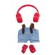 thumbnail image 1 of Ropa Para Muñecas De Moda: Conjunto De Peto Vaquero Para Muñecas De 15-17 Cm. Traje De Tela Suave. Accesorios Para Jugar A Disfrazarse. Para Niños Y Fans., 1 of 2