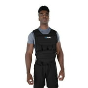 Fuel Pureformance Adjustable Weighted Fitness Training Vest, 40 lbs ((16) 2.5 lb Removable Weight Pouches)