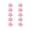 pink pink, variant on Pack of 10 Star Shape Hair Clip Elegant Fluorescent Star Shape Hair Clip for Bride Photography Ponytail Styling Tiaras