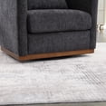 thumbnail image 7 of Dinosisco Swivel Barrel Chair, Leisure Accent Armchair for Living Room Bedroom, Carbon Black Chenille, 7 of 7