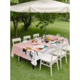thumbnail image 3 of Outdoor Tablecloth with Umbrella Hole and Zipper, Pink Snowman Rectangle Table Cloth 60x102 Inch Waterproof Tablecloth, Christmas Winter Snowflake Xmas Tree Picnic Table Cover for Patio Camping, 3 of 7