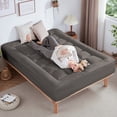 thumbnail image 4 of BDEUS Queen Size Dual Layer 5 inch Memory Foam Mattress Topper, 2 inch Gel Memory Foam and 3 inch Cooling Pillow Top Mattress Pad Cover for Back Pain,Gray, 4 of 11