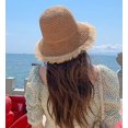 thumbnail image 3 of CoCopeaunts Floppy Straw Hat for Women Wide Brim Summer Handmade Woven Sun Hats UV Protection Breathable Beach Hat with Fringes, 3 of 8