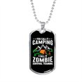 thumbnail image 1 of Collier de Camping Zombie Collier en Acier Inoxydable Ou or 18k Étiquette pour Chien Chaîne 24 Pouces, 1 of 8