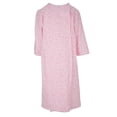 thumbnail image 2 of Personal Touch Women's Adaptive Flannel Backwrap Gown (Light Pink with Flowes-04, XXX-Large), 2 of 2