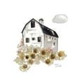 thumbnail image 2 of Pinto, Patricia 12x14 Gold Ornate Wood Framed with Double Matting Museum Art Print Titled - Barn and Sunflowers, 2 of 4