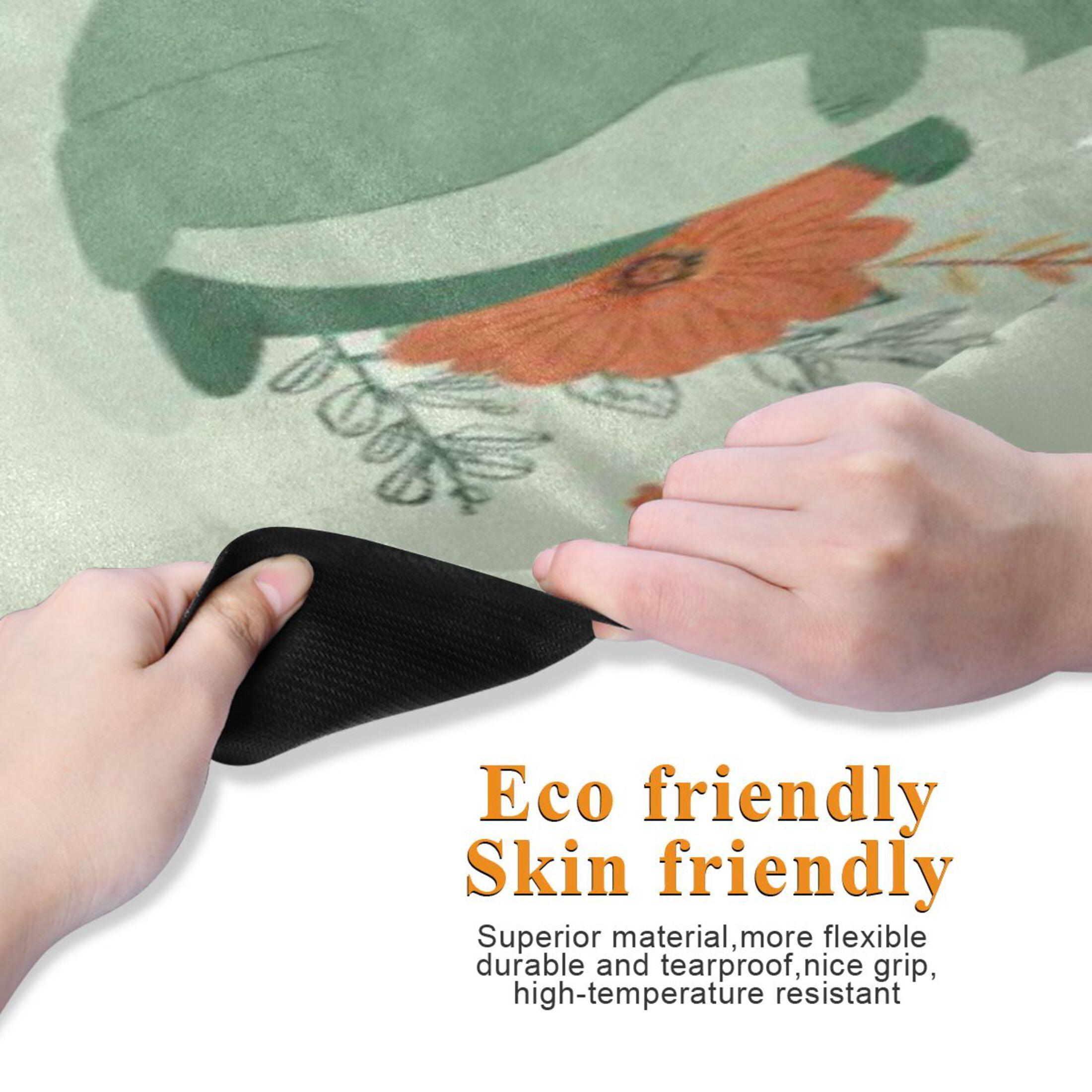 BZSMCE Yoga Mat Women Fitness Mat Warm Bloom Dino Pattern