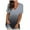 Gray, variant on Idoravan Womens Short Sleeve Loose Tops Gradient Printed V-neck T-shirt