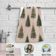 thumbnail image 3 of 2-Piece Polyester cotton Towel Set Absorbent Red Bow Christmas Tree Hand Towel Bath Towel Soft and Comfortable Machine Wash 28.3x14.4, 3 of 7
