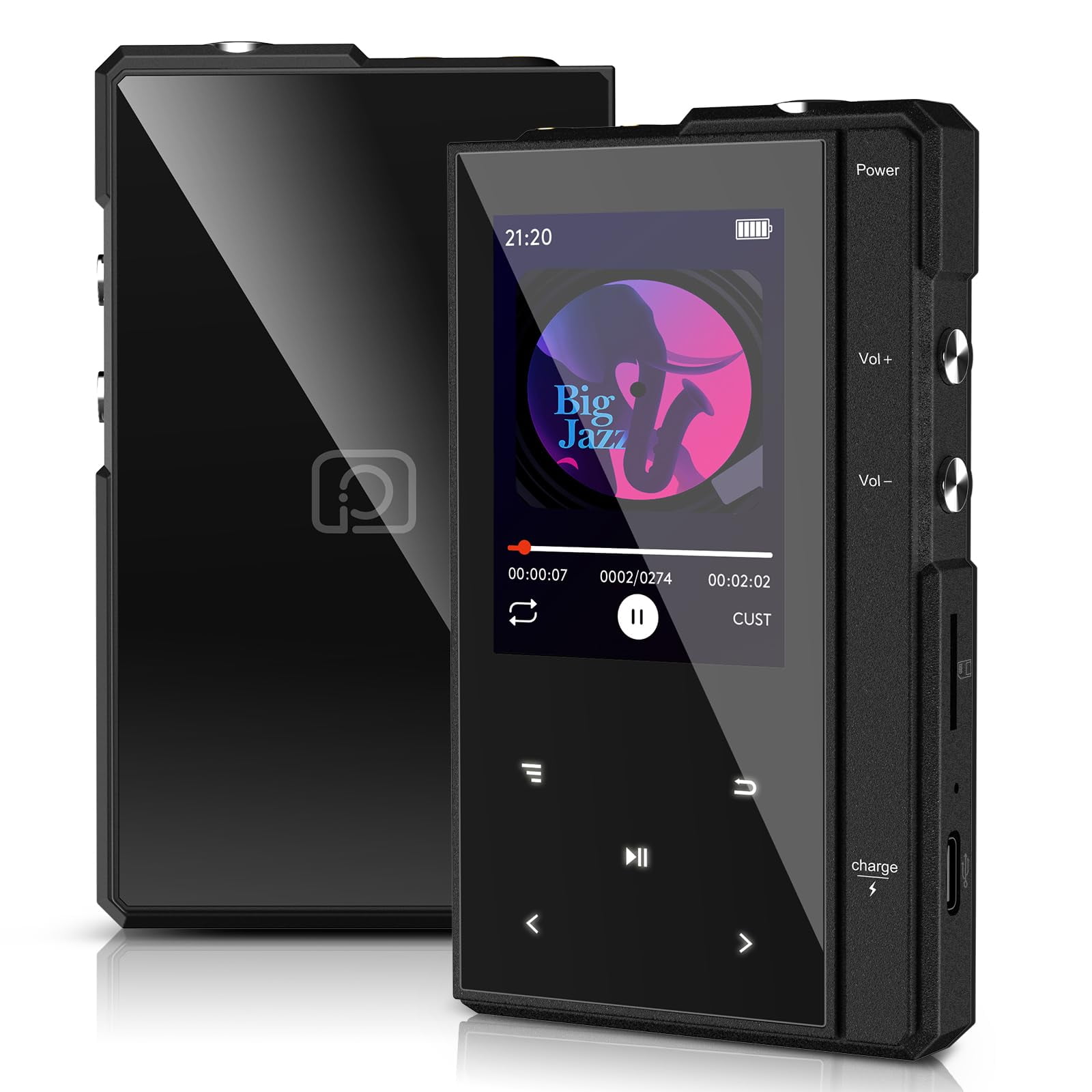 96GB MP3 Player with Bluetooth 5.0, Phinistec Z6 Digital Audio