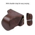 thumbnail image 4 of Vintage PU Leather Camera Case Protective Camera Bag with Strap Replacement for Canon EOS M100, 4 of 7