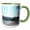 Green/White, variant on 3drose, Riverboat, 11oz Two-tone Red Mug