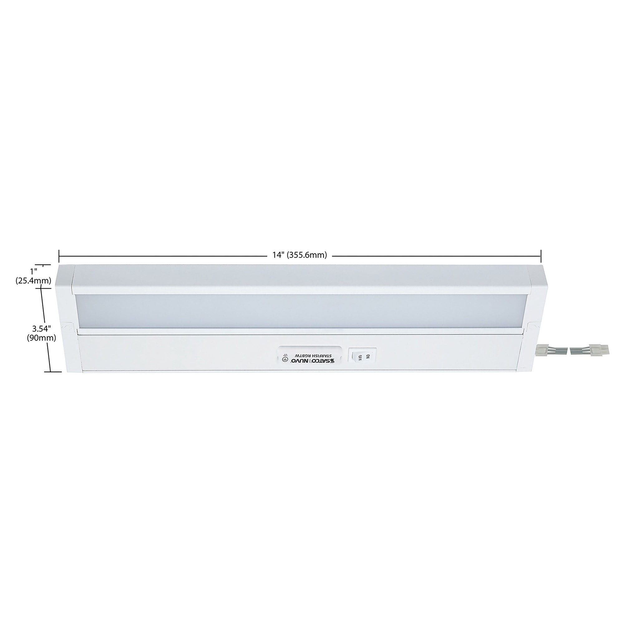 Wi-fi 14-in LED Smart Starfish RGB and Tunable White Finish Under Cabinet Light