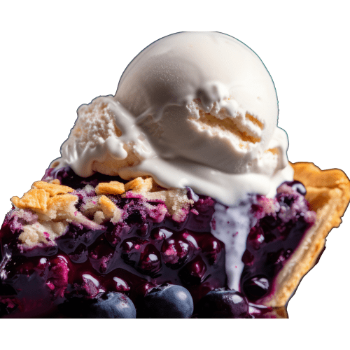 SP13290 Blueberry Pie Slice Ice Cream Cardboard Cutout Standee Standup