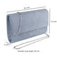 thumbnail image 2 of Maggie Women Suede Purse Outdoor Evening Bag Prom Night Clutches Bridal Wedding Purse with Chain Strap, 2 of 5