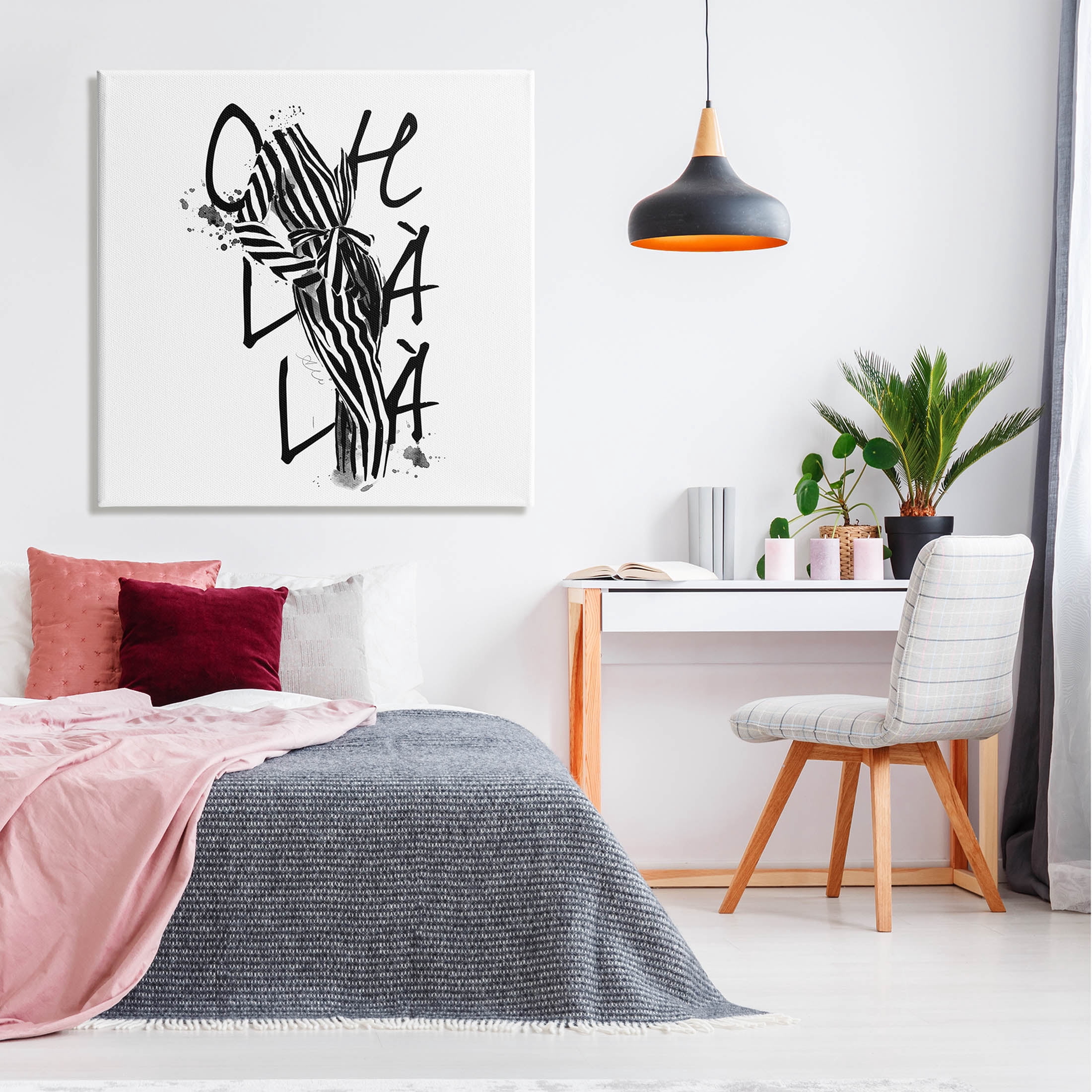 Stupell Industries Modern Glam Ooh La La Graphic Art Gallery Wrapped Canvas Print Wall Art, Design by Alison Petrie