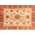 thumbnail image 1 of Ahgly Company Indoor Rectangle Oriental Orange Modern Area Rugs, 7' x 10', 1 of 4