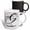 Multicolor, variant on 3drose, White Marble Monogram G - Garrett, 11oz Mug