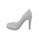 thumbnail image 3 of ZAPATILLAS TACONES VESTIR LEON DAMA MUJER GAMUZA BLANCO 282088 LEON 282088, 3 of 3