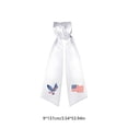 thumbnail image 3 of Independence Day Ribbon Garland Streamer with Embroidered Flag Design, Polyester Decorative Sash for Door Window Party, Multicolor, 54 in x 4 in, 3 of 6