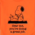 thumbnail image 3 of Peanuts - Dear Me Doing Great Job - Men's Crew Neck Fleece Pullover, 3 of 7