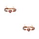 thumbnail image 1 of Qarigey de mujer con forma de corazón, dije de piedras preciosas naturales, pulseras con dijes de corazón de piedra Natural hechas a mano, Rojo 2Conjunto, 1 of 6
