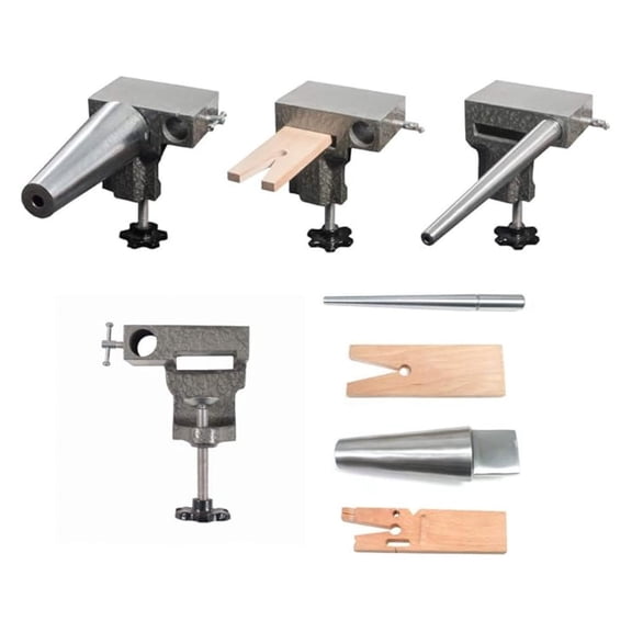 Jewelry Making Kit - Anvil Combo with Ring & Bracelet Mandrels, V-Slot Pins