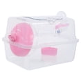 thumbnail image 2 of 1 Set Pink Transparent Base Pet Carrier for Pet Owners on the Go, 2 of 8