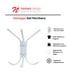 thumbnail image 4 of Perchero de Pared Namaro Design con 6 Ganchos color blanco OR-435020, 4 of 4