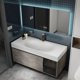 thumbnail image 5 of Bathroom Sink Cabinet Modern Minimalist Bathroom Cabinet Vanity Toilet Locker Washbasin Cabinets Under Sink Cabinet with Mirror My Lux Decor Round, 5 of 26