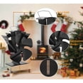 thumbnail image 4 of Ventilador de estufa de leña, 5 aspas, ventiladores pequeños alimentados por calor de nuevo diseño, ventiladores ecológicos para leña/quemador de leña/chimenea (negro), 4 of 5