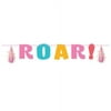 Girls Dino-Roar Roar Iridescent Letter Banner
