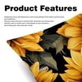 thumbnail image 2 of Sunflower seamless printing Decorative Bed Pillow Covers Throw Pillows Set with Unique Patterns for all Occasions - 16x16, 18x18, 20x20 inches - 2 Pack Pillow Inserts Included, 2 of 6